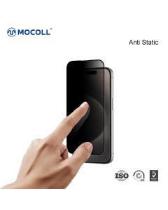 Mocoll - 2.5D Full Cover Privacy for iPhone 16 Pro Max - Black