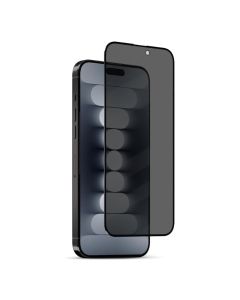 HYPHEN - DEFENDR Privacy Tempered Glass with Applicator - iPhone 15 Pro Max - 6.7