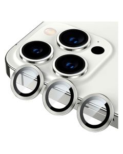 HYPHEN - Lens DEFENDR Camera Lens Protector - Silver - iPhone 15 Pro/Pro Max