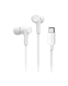 Belkin RockStar In-Ear Headphones with USB Type-C Connector (White)