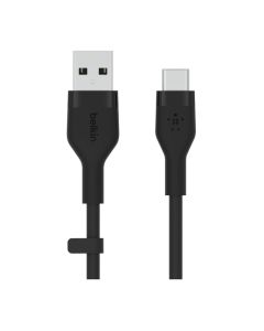 Belkin BoostCharge Flex Silicone USB-A to USB-C Cable 2M - Black
