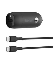 30W USB PD CAR CHARGER WITH PPS W/PVC C-LTG  1M BL - (without GST)