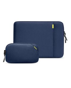 Tomtoc Defender-A13 Laptop Sleeve for 16-inch MacBook Pro, Navy Blue.