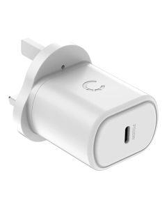 Cygnett - PowerPlus 20W USB-C PD Wall Charger UK - White