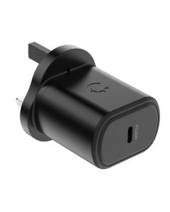 Cygnett - PowerPlus 20W USB-C PD Wall Charger UK - Black