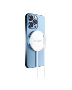 Cygnett - MagCharge Magnetic Wireless Charging Cable - White 2M