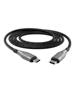 Cygnett - Armoured USB-C To USB-C (USB 2.0) Cable - Black 50cm