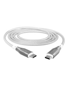 Cygnett - Armoured USB-C To USB-C (USB 2.0) Cable - White 3m